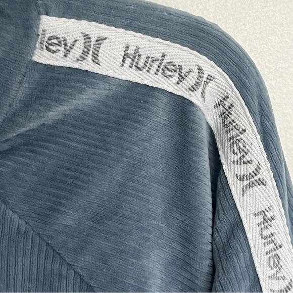 Hurley Womens Pullover Sweatshirt Loungewear PJ Top Ribbed Velour Size Medium - Picture 12 of 13